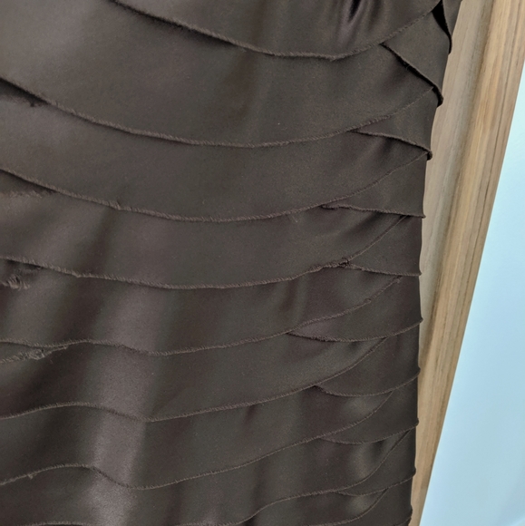 BCBG Strapless Brown Cocktail Dress - Picture 2 of 4